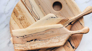Spalted Maple Cheese Board Collection