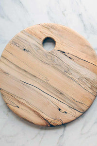 Spalted Maple Large Round Serving Board