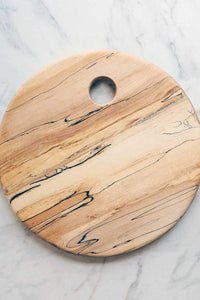 Spalted Maple Large Round Cheese Board
