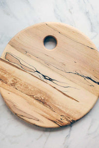 Spalted Maple Large Round Cheese Board