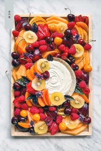 The NEW Fresh Seasonal Fruit Platter With Vegan Cheesecake Dip