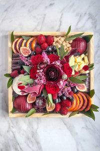 The Valentine's Cheese Board & Bouquet