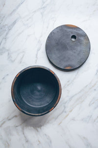 The Burnt Terracotta Serving Bowl - A Handmade Rustic Serving Bowl With A Lid