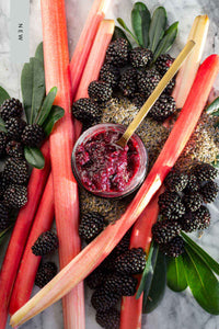 Lavender Blackberry Rhubarb Honey Jam